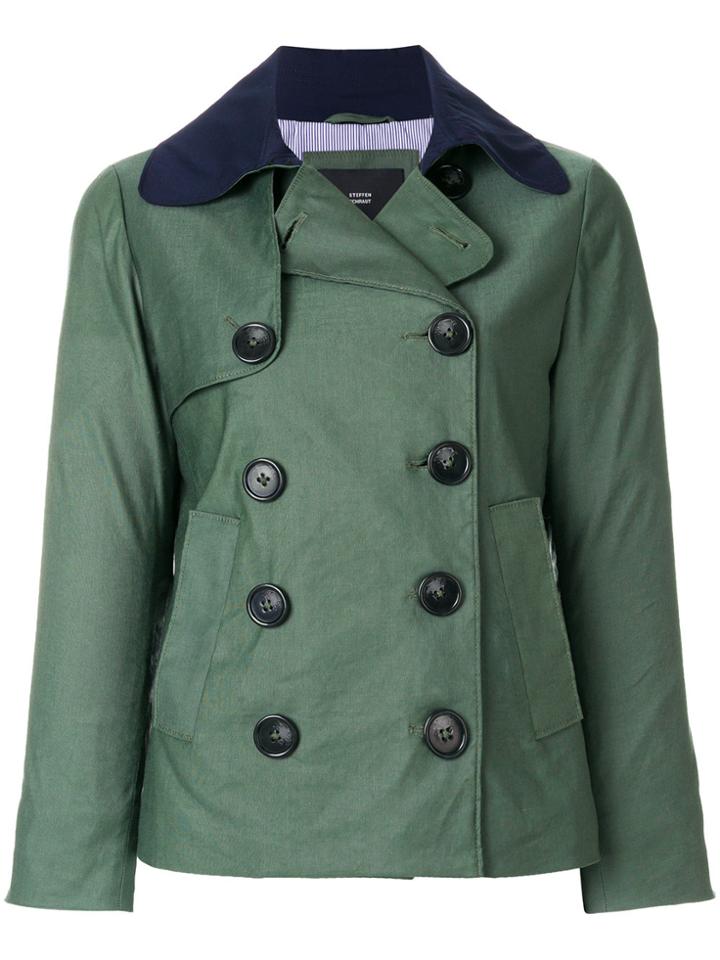 Steffen Schraut Double Breasted Jacket - Green