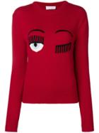 Chiara Ferragni Blinking Eye Jumper - Red