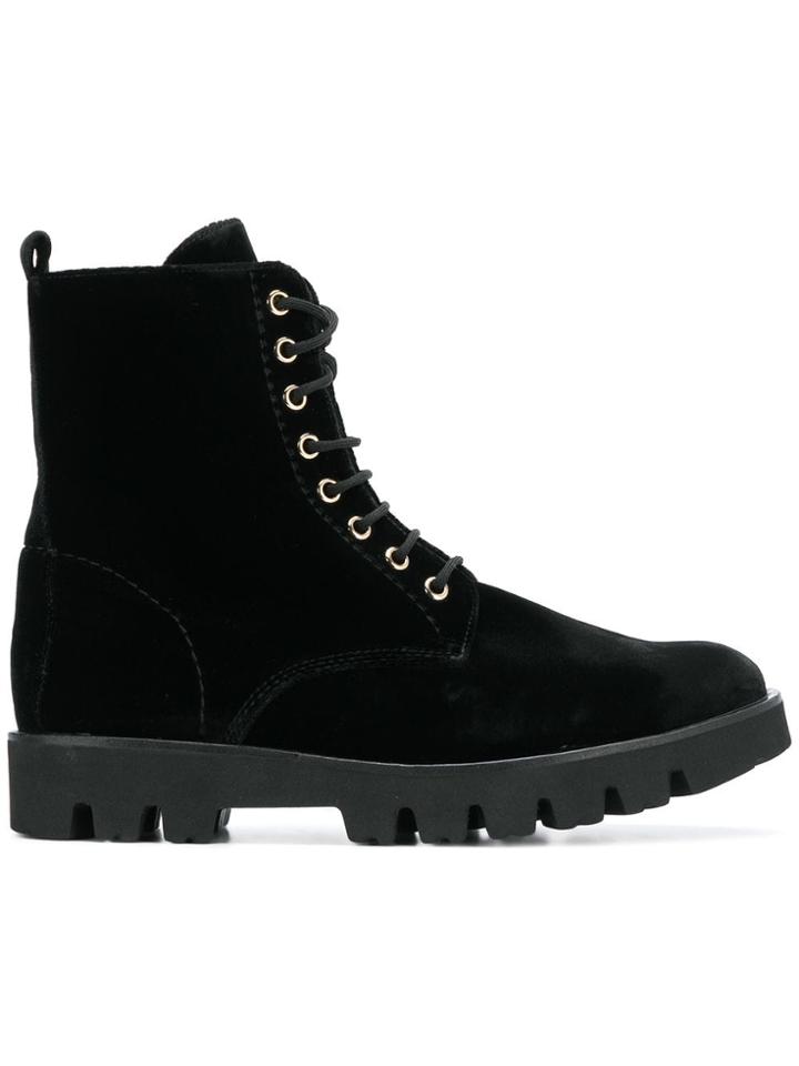Hogl Flat Lace-up Boots - Black