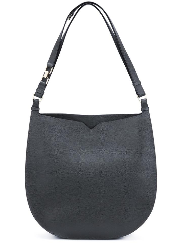 Valextra 'havana' Shoulder Bag - Black