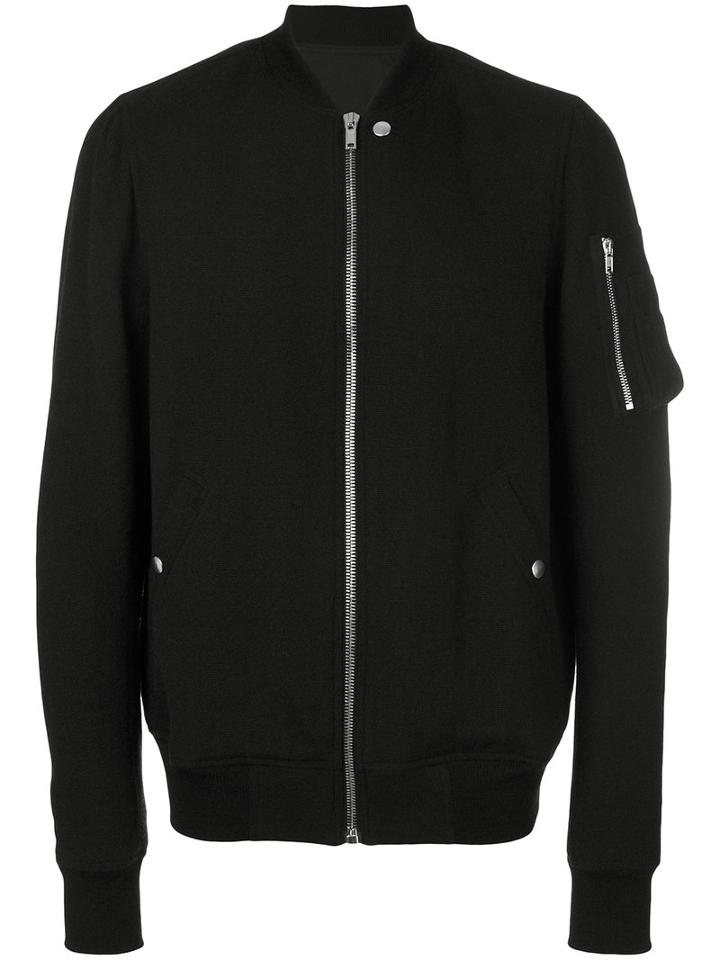 Rick Owens - Classic Bomber Jacket - Men - Polyamide/wool/virgin Wool - 52, Black, Polyamide/wool/virgin Wool