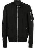 Rick Owens - Classic Bomber Jacket - Men - Polyamide/wool/virgin Wool - 52, Black, Polyamide/wool/virgin Wool