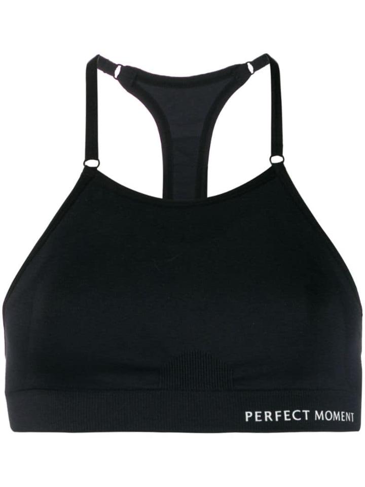 Perfect Moment Racer-back Sports Bra - Black