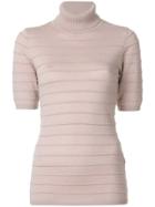 Steffen Schraut Ribbed Top - Pink & Purple