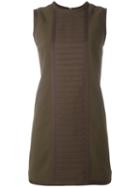 Dsquared2 'military' Rib Detail Dress, Women's, Size: 46, Green, Polyester/spandex/elastane/viscose