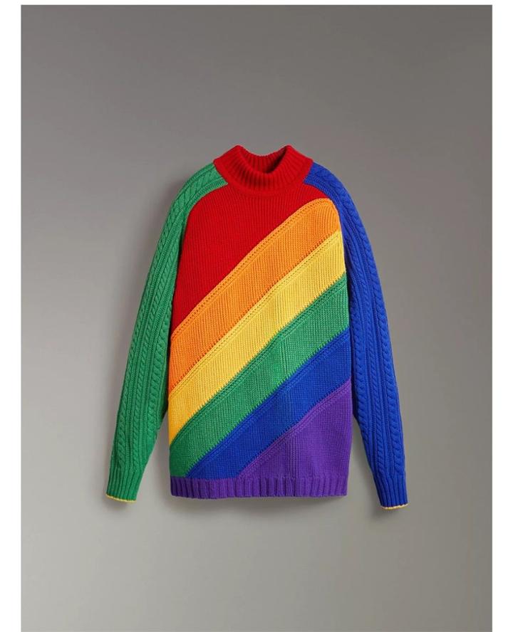 Burberry Rainbow Wool Cashmere Sweater - Unavailable