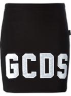 Gcds Logo Patch Jersey Mini Skirt