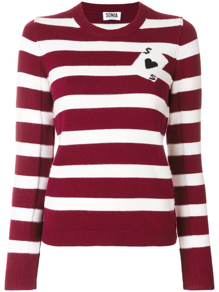 Sonia By Sonia Rykiel Intarsia Playing Card Jumper - Red