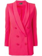 Elisabetta Franchi Double Breasted Blazer - Pink