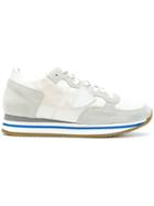 Philippe Model Panelled Lace-up Sneakers - White