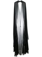 Zuhair Murad - Dramatic Cape - Women - Silk/polyamide - 42, Black, Silk/polyamide