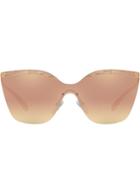 Bulgari Oversized Frame Sunglasses - Metallic