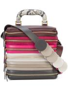 Anya Hindmarch Multiple Zip Shoulder Bag - Pink & Purple