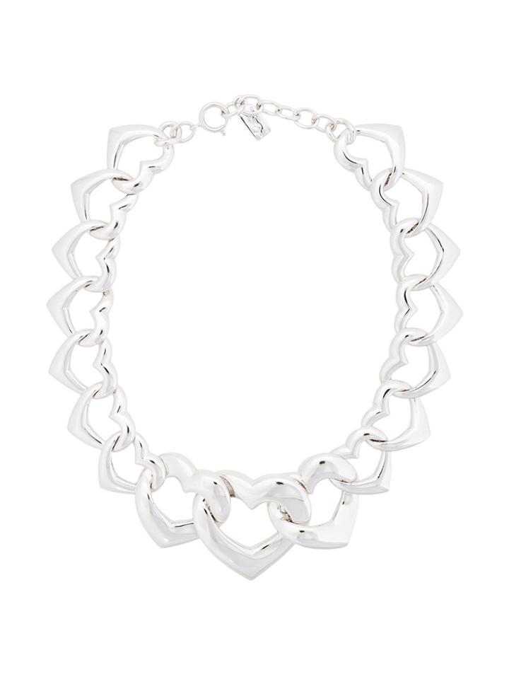Yves Saint Laurent Vintage Heart Necklace - Metallic