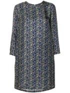 's Max Mara Printed Mini Dress - Blue