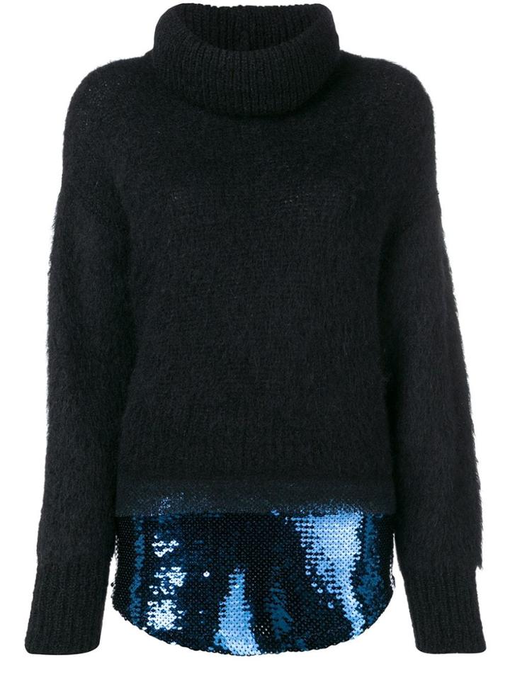 Sonia Rykiel Large Rollneck Sweater - Black