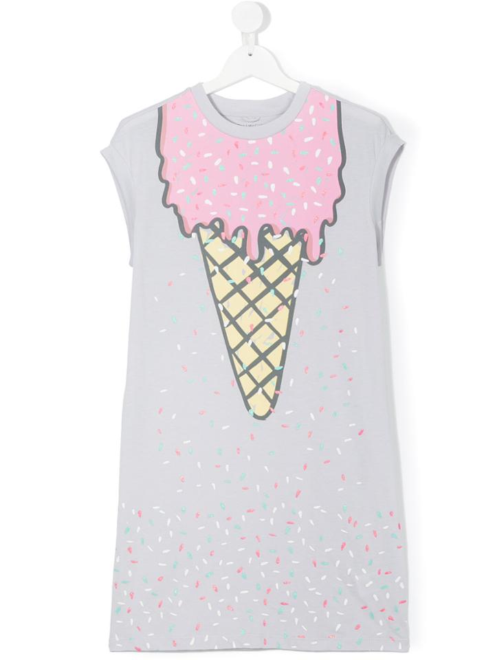 Stella Mccartney Kids Icecream Print Dress - Grey