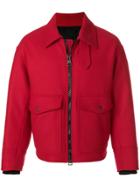 Ami Alexandre Mattiussi Zipped Jacket - Red