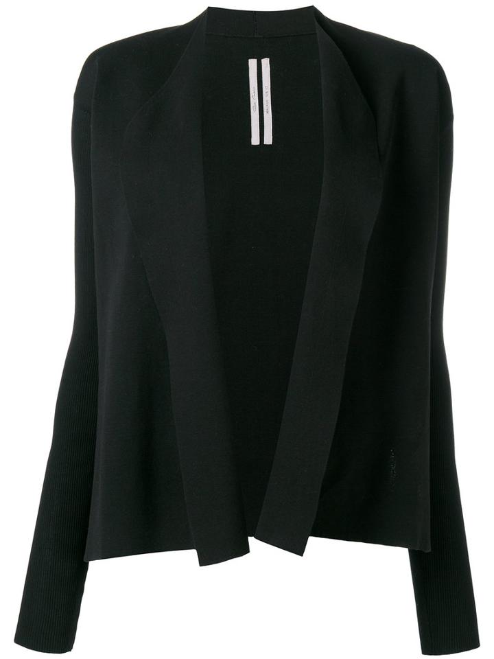 Rick Owens Shawl Collar Caardign, Women's, Size: Xxl, Black, Cotton