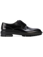 Lanvin Ridged Sole Derby Shoes - Black