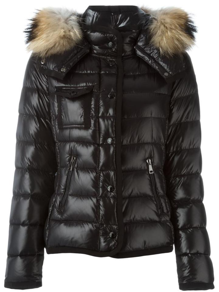 Moncler 'armoise' Padded Jacket, Women's, Size: 3, Black, Polyamide/feather Down/racoon Fur