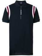 Karl Lagerfeld Rib Knit Detail Polo Shirt - Black