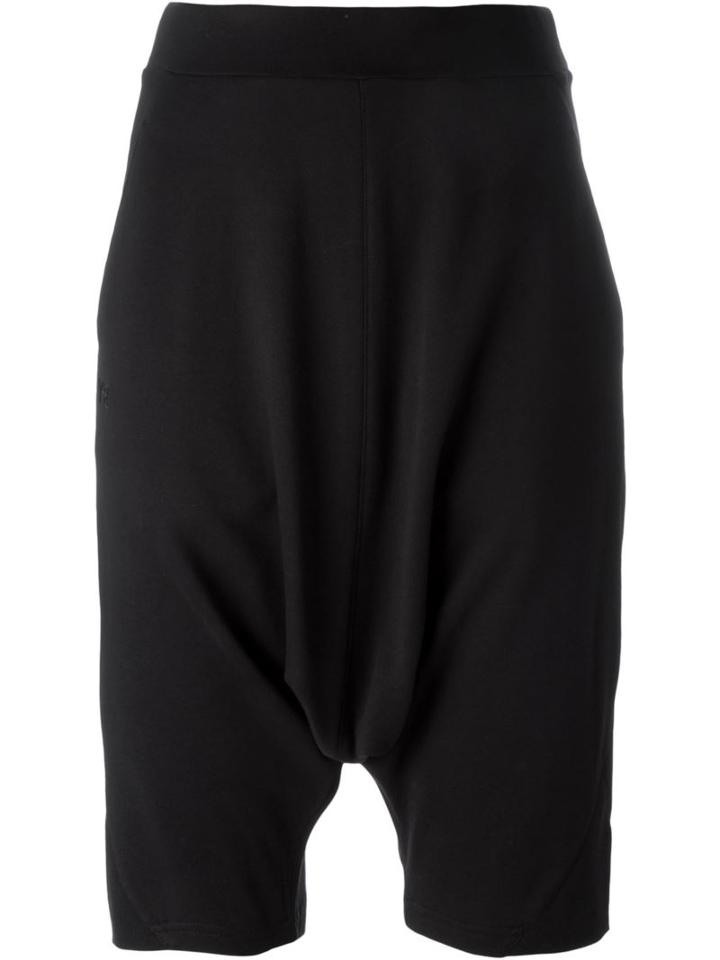 Y-3 Drop-crotch Shorts, Women's, Size: Xs, Black, Cotton