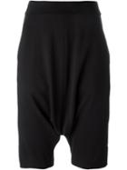 Y-3 Drop-crotch Shorts, Women's, Size: Xs, Black, Cotton