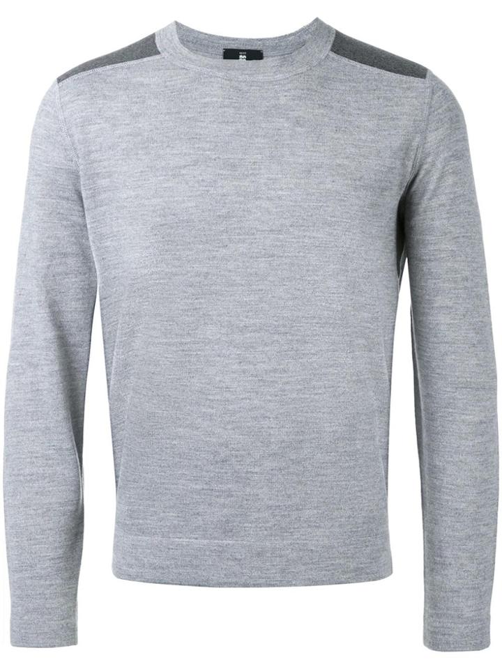 Kent & Curwen Bonded Knit Shoulders Jumper - Grey
