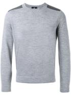 Kent & Curwen Bonded Knit Shoulders Jumper - Grey