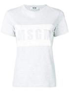 Msgm Classic Logo T-shirt - Grey