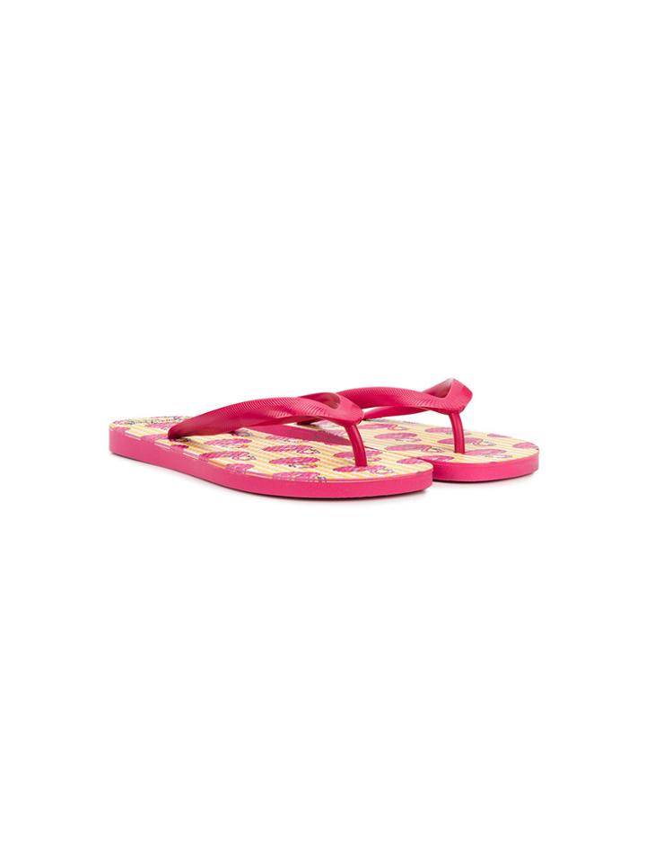 Mc2 Saint Barth Kids Teen Printed Flip Flops - Pink & Purple