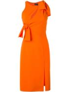 Versace Bow Detailed Cocktail Dress