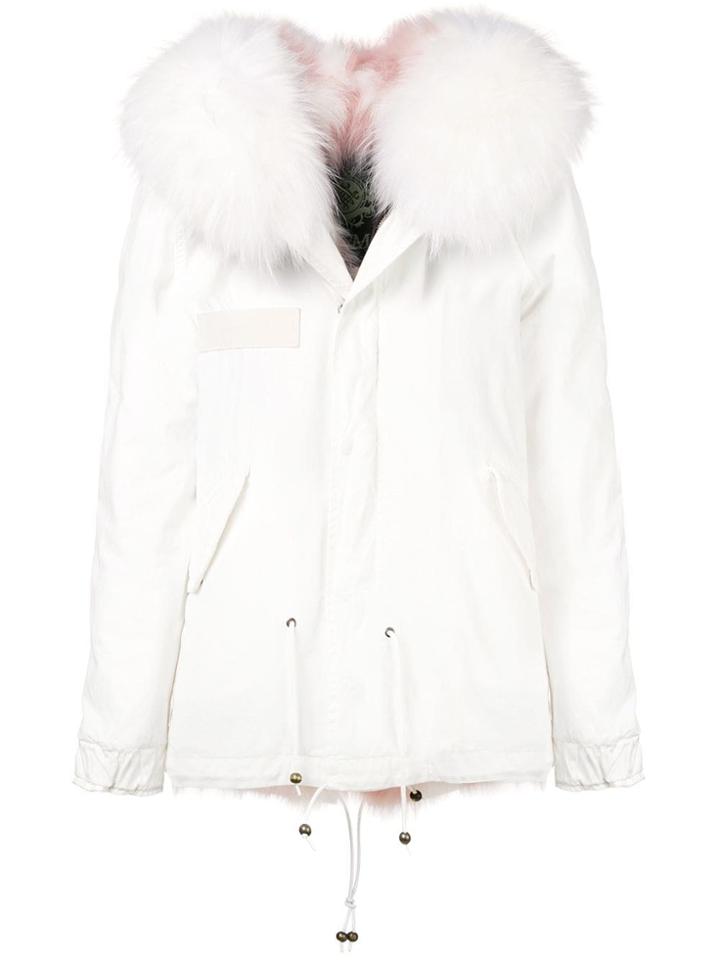 Mr & Mrs Italy Fur Collar Jacket - White