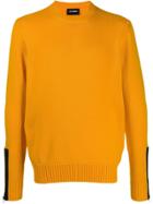 Les Hommes Contrasting Cuff Jumper - Yellow
