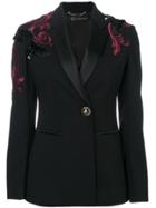 Versace Baroque Embroidered Blazer - Black