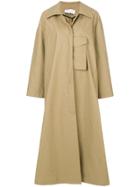 Walk Of Shame Straight Buttoned Coat - Nude & Neutrals