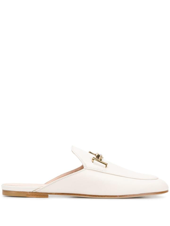 Tod's Double T Slippers - White