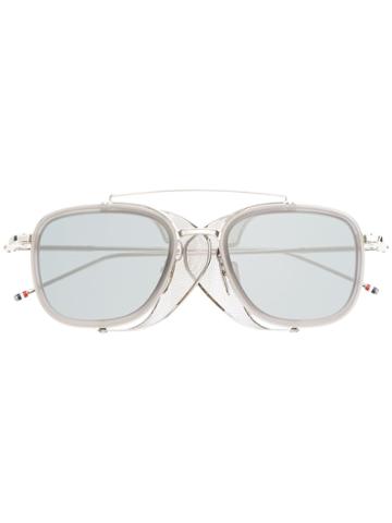 Thom Browne Eyewear Square Tinted Sunglasses - Grey