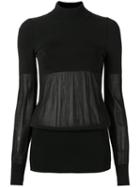 Andrea Bogosian - Knit Top - Women - Spandex/elastane/viscose/polyimide - M, Black, Spandex/elastane/viscose/polyimide