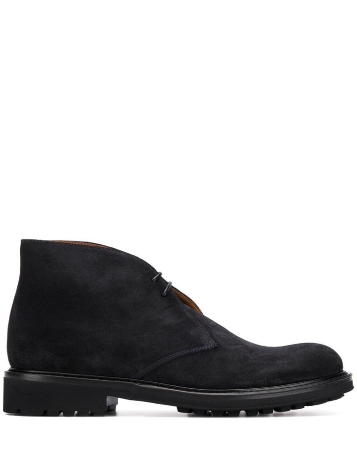 Doucal's Lace-up Detail Boots - Blue