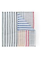 Salvatore Ferragamo - Striped Scarf - Women - Silk/linen/flax - One Size, Women's, White, Silk/linen/flax