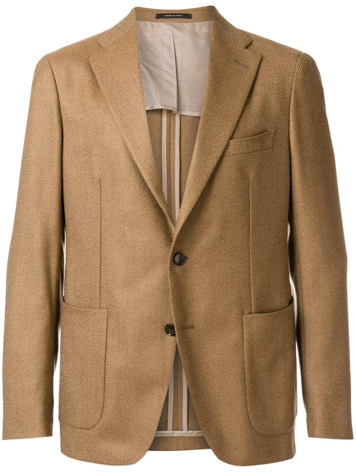 Tagliatore Classic Single-breasted Blazer - Brown