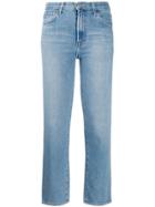 J Brand Faded Cropped Jeans - Blue