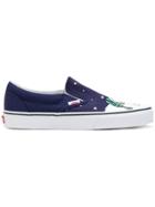 Vans Classic Slip-on Peanuts Christmas Sneakers - Blue