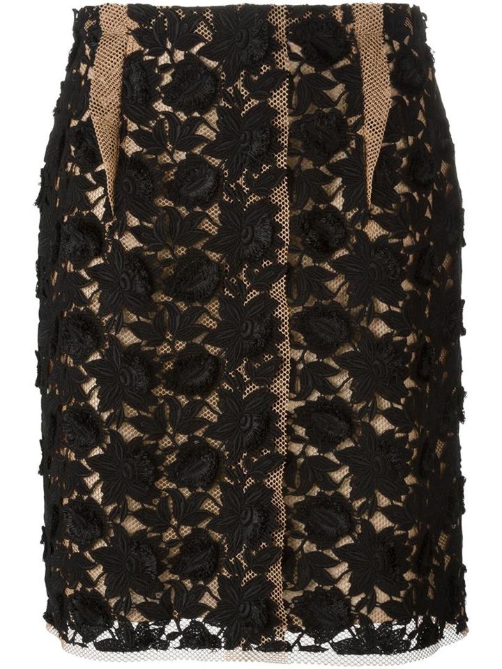 Lanvin Floral Lace Skirt