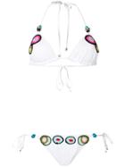Missoni Mare Crochet Detail Bikini Set - White