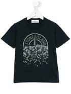 Stone Island Kids Logo Print T-shirt, Toddler Boy's, Size: 4 Yrs, Blue
