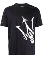 Z Zegna Logo Printed T-shirt - Blue