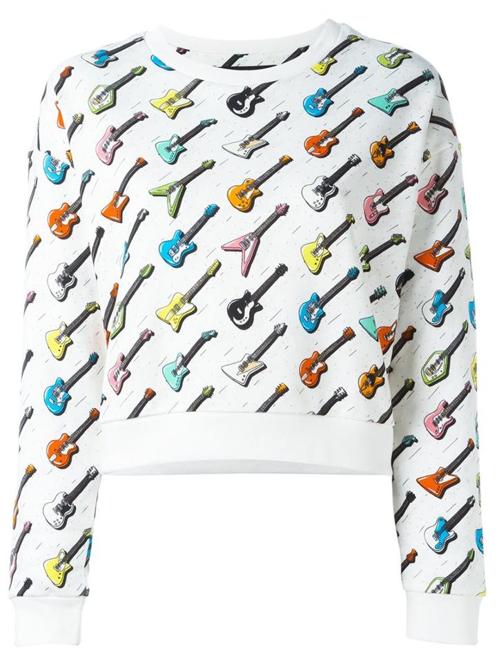 Jeremy Scott Guitar Print Sweatshirt